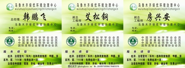 环境治理名片